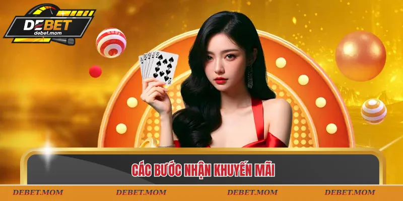 Các bước nhận khuyến mãi